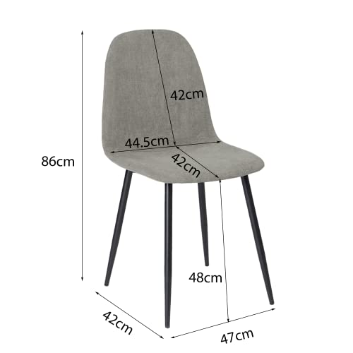 La mejor comparación de Comedor 4 sillas gris que puedes comprar esta semana. 18 Imagen adicional
