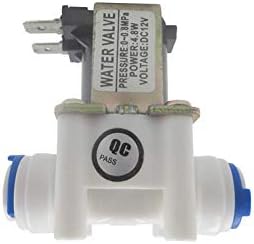 GREDIA 1/4" DC 12V Solenoid Valve N/C Normally Closed Water Inlet Flow Switch