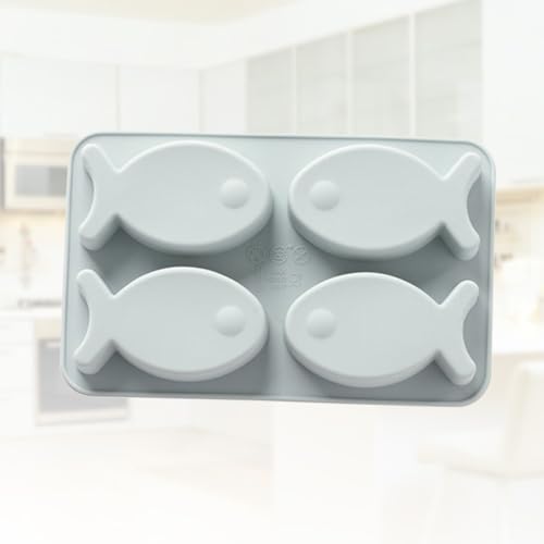 Moldes de silicona para hielo forma peces 2 piezas miniatura 6
