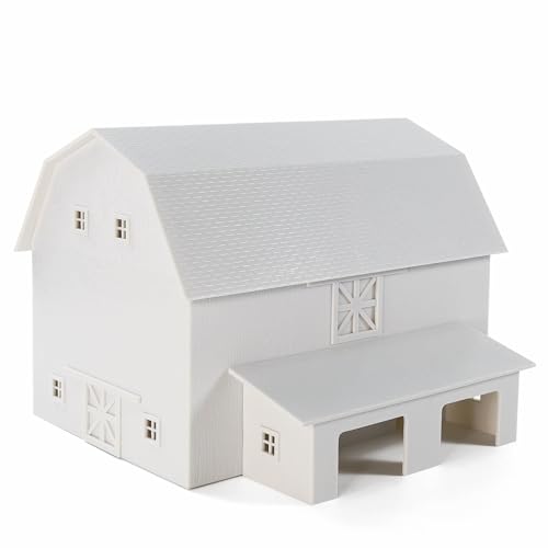 Maquette HO Scale Deluxe Barn Chicken Coop : Créez une Scène de Vie Rurale Miniature Animée