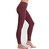 Praktische Jerseyleggings Blutsgeschwister Damen Hose Logo Leggings Lange Basic Jerseyleggings Hoher Bund Back to Bordeaux XL