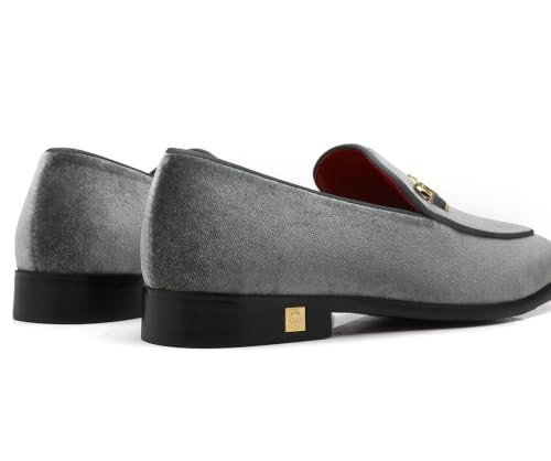 Image of Men's Velvet Loafers Wedding Party Prom Homecoming Shoes