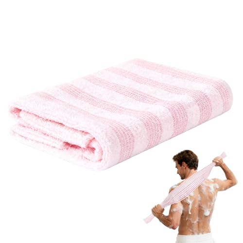 Genérico Toallas para Baño - Herramienta Suave de Fregado - Toalla para Exfoliar la Espalda - para Espalda Ducha Bañera Sauna Hogar Uso Diario Familia Mujeres Amigos