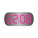 【Design élégant et simple】Taille: 13x3.5x6.5cm, élégant et simple mini réveil-miroir pouvant décorer votre chambre à coucher, votre salon, mais peut également être utilisé comme miroir si nécessaire.