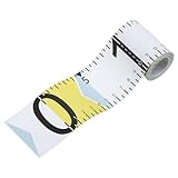 PATIKIL Selbstklebendes Fischlineal 53 Fisch Maßband Aufkleber Band Wasserdicht für Angeln Boot Kajak Werkbank Gelb