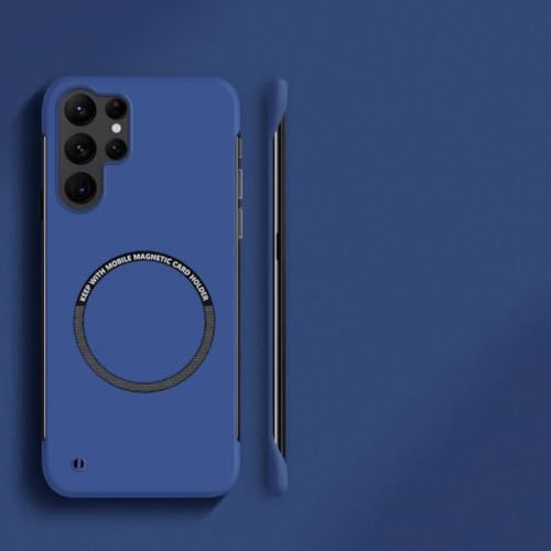 Coque Samsung S21 Ultra anti-rayures rigide fine et mate bleu foncé