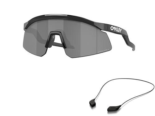 Oakley OO9229 Sunglasses Bundle: OO 9229 HYDRA 922901 Hydra Black Ink Prizm Black and Large Black leash Accessory kit2
