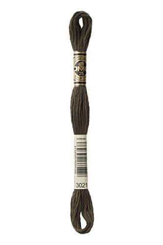 Dmc 6-Strand Embroidery Cotton 8.7yd-Very Dark Brown Grey