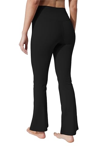Yogalicious Flared 7/8 Legging High Waisted Bootcut Tummy Control Wide Leg Pants for Women2