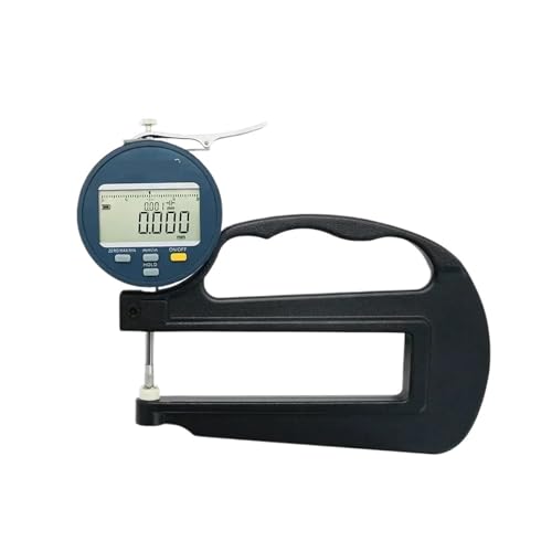 CHBMSS Digital Thickness Gauge 0.001mm/0-10mm Measuring Tools Cable Film Thickness Meter(Flat Head)