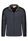 Mountain Warehouse Relic recyceltes Herren-Fleece mit durchgehendem Reißverschluss - atmungsaktives, schnell trocknendes Herren-Sweatshirt mit Reißverschlusstaschen Schwarz 4XL