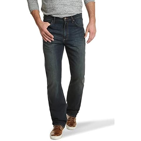 Wrangler Authentics Men's Premium Rela/ed Fit Boot Cut Jean, Dirt Road, 33W / 30L Cover