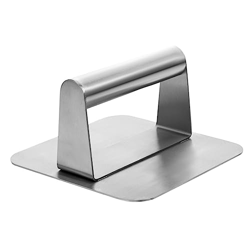 BESTonZON 1pc Portable Non Stick Meat Mold Burger Press Tool for Home Cooking Easy to Use Hamburger Maker with Handle for BBQ Picnic and Outdoor Grilling