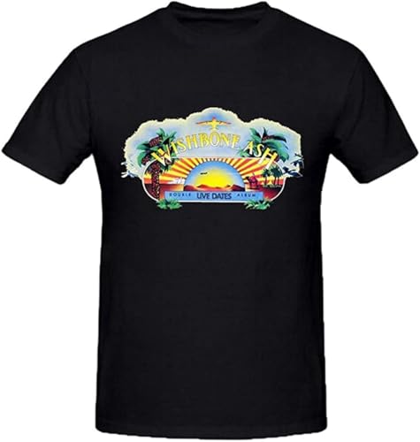 Photo de Wishbone Ash Live Dates Men's Soft Classic Short-Sleeve Round Neck T-Shirt Black M