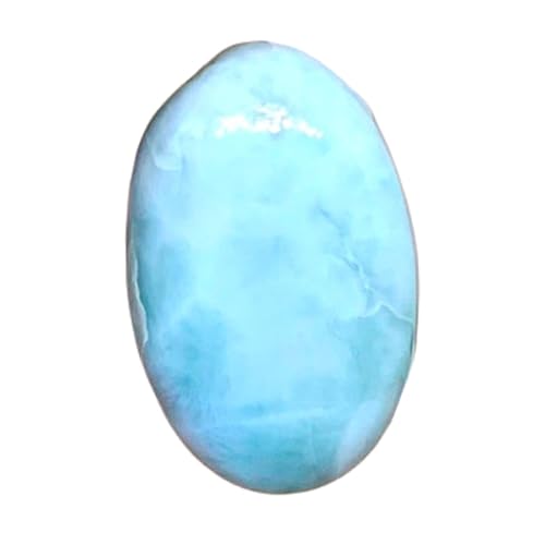 Larimar naturel en cabochon ovale pour réparer ou personnaliser une bague ancienne