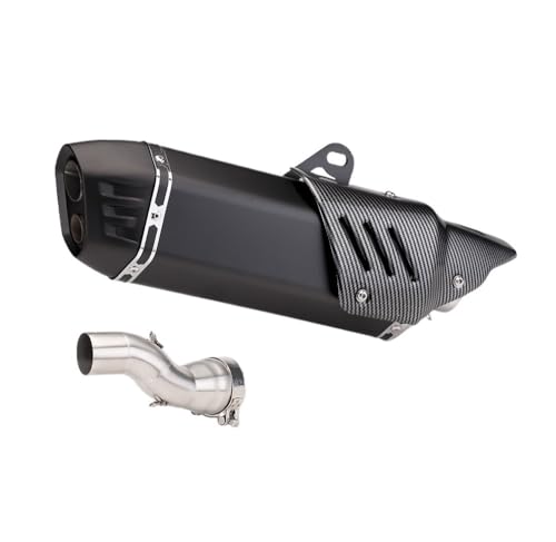 Silencieux d'échappement moto modifié double trou R1200 GS avec couvercle de protection