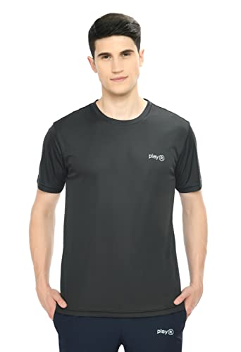 Image of playR Men Adult Core Run Tee - Activewear DRIVENT Lightweight Breathable T-Shirt for Men, Sports Tee for Gym, Running, Workout, Training, Fitness & Casual Everyday Wear Comfort - All-Season