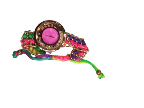Women's Fabric Multi Coloured Wrist Watch