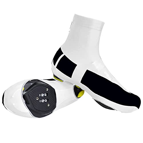 XJST Cubiertas De Zapatos Cubiertas Impermeables, Abarcazo De Bicicletas A Prueba De Viento, Ropa para Hombres para Hombres para Ciclismo, Senderismo, Pesca, Escalada,Blanco,L