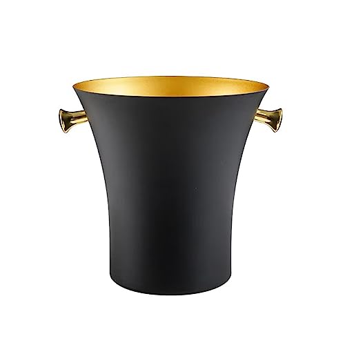 Cubitera de 5L que evita que el hielo se derrita, cubo de acero inoxidable para conservar vino