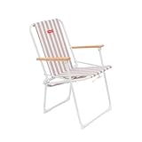 STRUCTURE EN ACIER ANTIOXYDANT: La chaise longue pliante est dotée d'une structure en acier avec revêtement antirouille, offrant une plus grande résistance et stabilité. Elle supporte jusqu'à 120 kg pour une utilisation en toute sécurité.