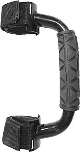 Steel Grab Handle With Grip For Utility Vehicles (Utv) And Side-By-Sides (Sxs) - Black - Fits Any 1.75"-2" Bar #TOP9