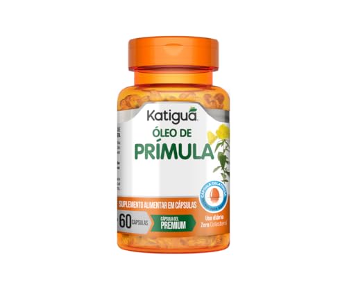 KATIGUÁ Óleo De Prímula Max Óleo De Borragem Gergelim De Trigo Vitamina E Sem Sabor Para Mulheres Katiguá 60 Cápsulas Soft Gel • 30 Doses Laranja
