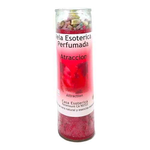 Attraction-Palm Wax Spiritual Intention Spell Candle-[RED] | Vela CASA ESOTERICA PERFUMADA- (ATRACCION)