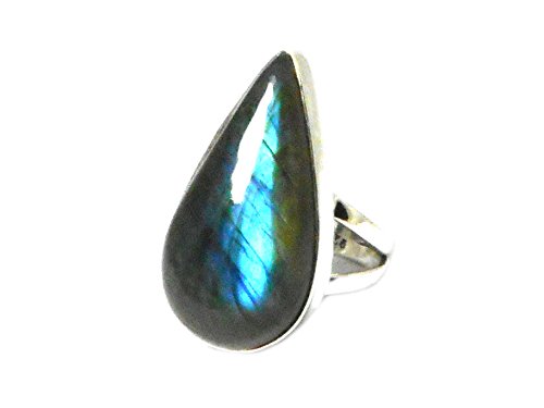 Bague Labradorite en argent sterling 925 taille 55 LBR2001165 pour femme