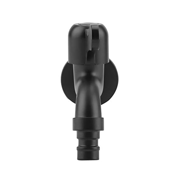 Wandhalterung Wasserhahn, 304 Edelstahl Schwarz Einhand Wasserhahn Waschmaschine Wasserhahn Antike Badezimmer Waschtisch Wasserhahn[Washing Machine]Waschtischarmaturen – Bild 6