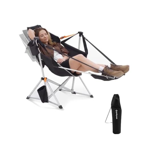 KingCamp Hammock Chair with Footrest, Heavy Duty Swinging Chairs 400lbs