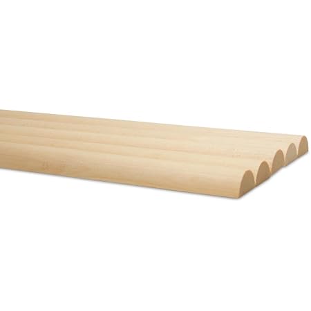 Amazon.com: Split Wood Rods 36-inch x 1-inch, Pack of 25 Unfinished ...