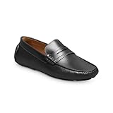 Allen Edmonds Mens Lewis Slip On Casual Loafer Black Leather 9 D