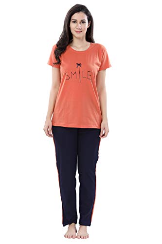 Image of Soulemo Women's Cotton Plain /Solid Night Suit Pack of 1