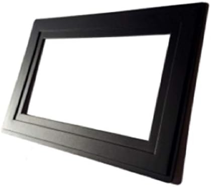 Single Double Light Switch Socket Finger Plates Surround Wall Protector Hygienic Cover (Double, Black)