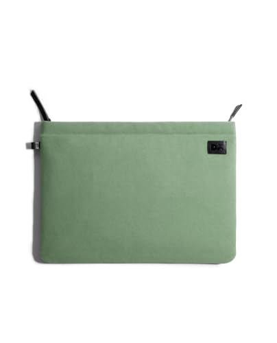 Image of DailyObjects Solid Skipper Sleeve | Stylish Durable Poly Cotton Canvas Material for Laptops & iPads | Zip Closure & Soft Cotton Inner Lining with Printed Slip Pockets