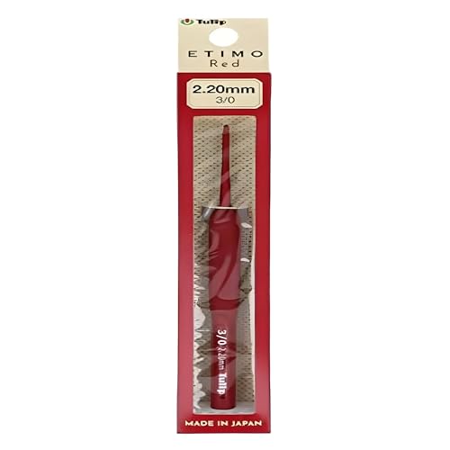 Tulip Crochet Hook, Red, 2.2mm