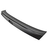 IKON MOTORSPORTS, Trunk Spoiler Compatible with 2008-2014 Subaru Impreza WRX STI 4-Door Sedan, Unpainted Black ABS Plastic W Style Rear Spoiler Wing