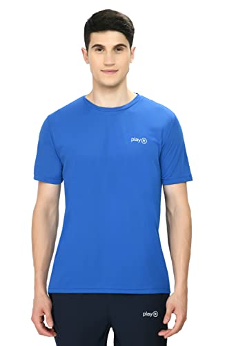 Image of playR Men Adult Core Run Tee - Activewear DRIVENT Lightweight Breathable T-Shirt for Men, Sports Tee for Gym, Running, Workout, Training, Fitness & Casual Everyday Wear Comfort - All-Season