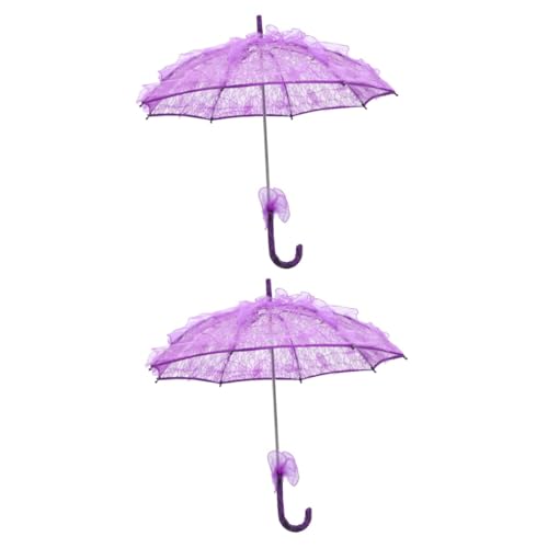 Parapluie arc-en-ciel en dentelle LIFKOME pour costume de mariage de fille