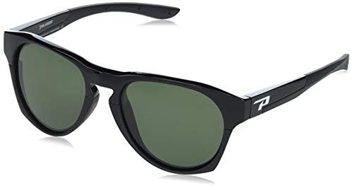 Peppers Sport Fashion Polarized Oval Sunglasses, Matte Black, 55x19x145mm