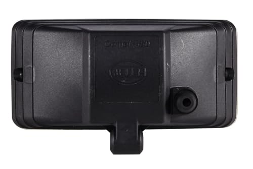 HELLA 1FD 005 700-431 Halogen-Fernscheinwerfer - Comet 550 - 12V - rechteckig - geschraubt - gemusterte Streuscheibe - Lichtscheibenfarbe: gelb - rechts/links