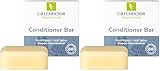GREENDOOR Haar Conditioner Bar 48g, natürliche Haarspülung fest ohne Silikone, anti Spliss frizz...