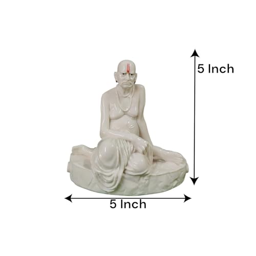 Image of KariGhar Swami Samarth Idol Perfect for House Warming,Office Size 5 inch