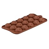 ULTECHNOVO Teiliges Silikon Backformen Halbkugel mit Augenform Flexible Antihaftbeschichtete Schokoladenform für Kuchen Pralinen Eiswürfel Hitzebeständig und Leicht zu Reinigen Kaffeebraun