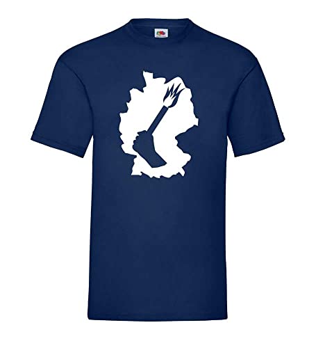 Pyrotechnik T-shirt homme Allemagne bleu taille XXX-Large ample et confortable