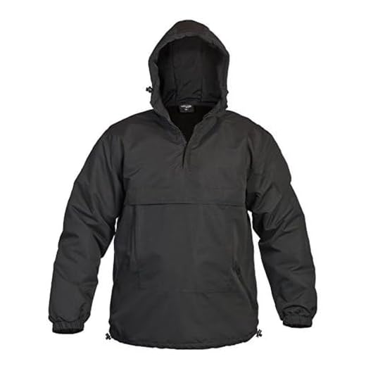 Mil-Tec Combat Sommer Anorak Wetter Jacke, Schwarz, Gr.- XL