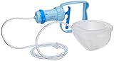 Freemie Equality Double Manual Concealable Breast Pump, Blue and Clear, 25/28mm Funnels