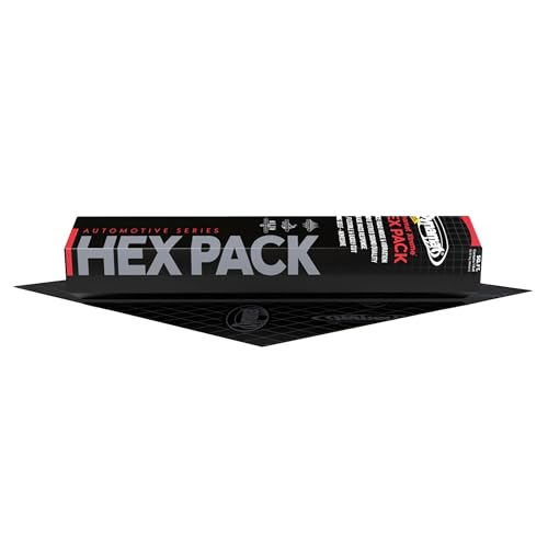 Dynamat Xtreme Sound Deadening Car Insulation Single Sheet Hex Pack 10425 Noise Dampening for Floor Doors Hood or Trunk Easy Self Adhesive Install Made in USA 1 Sheet 18x32 4 sq ft