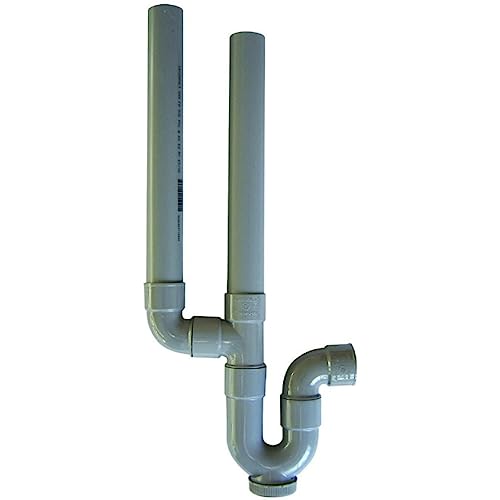 jardiboutique - Siphons double en PVC pour machine à laver Ø 40